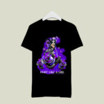 Fight Like A Girl Fibromyalgia Awareness Fairy Flower 3 T Shirt