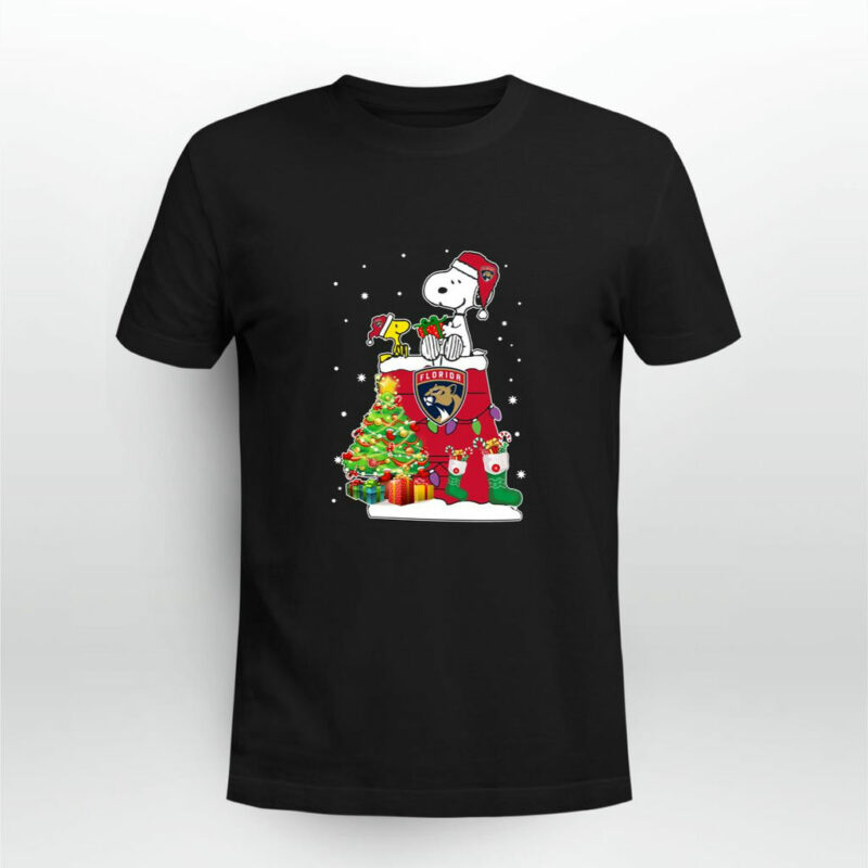 Florida Panthers Snoopy Woodstock Christmas 0 T Shirt