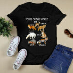 Foxes Of The World Funny Fox 3 T Shirt