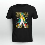 Freddie Mercury Christmas Tree Tree Will Rock You 4 T Shirt