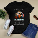 Friends 25Th Anniversary Thank You for the Memories Signatures 4 T Shirt