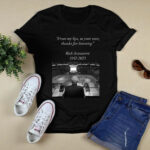 From My Lips To Your Ears Thanks For Listening Rick Jeanneret 1942 2023 4 T Shirt