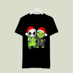 Funny Baby Jack Skellington and Grinch Christmas 3 T Shirt