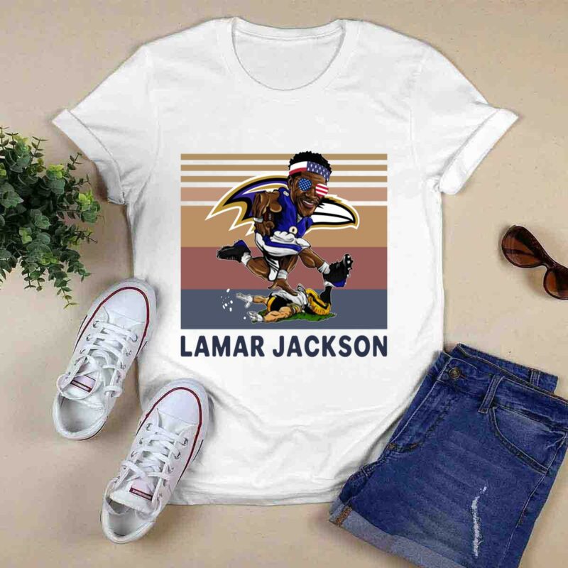 Funny Lamar Jackson Baltimore Ravens Vintage 0 T Shirt