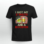 Funny Vaccination I Got My Two Shots And A Booster 2 T Shirt