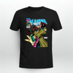 Gambit and Rogue Xmen As Vintage Comic Cover Black 3 T Shirt