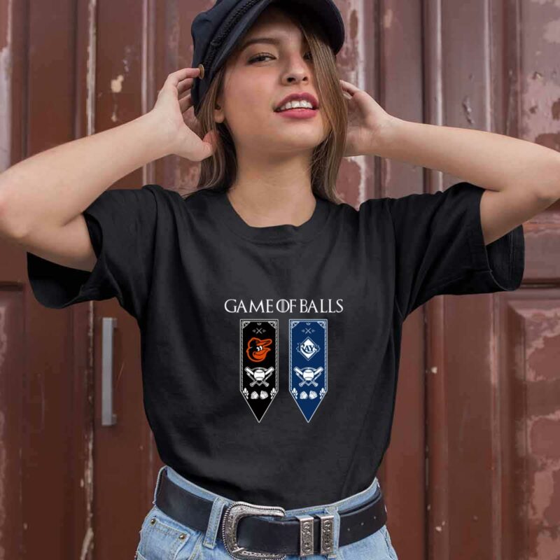 Game Of Thrones Game Of Balls Baltimore Orioles And Tampa Bay Rays 0 T Shirt