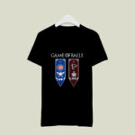 Game of Thrones game of balls Chicago Cubs and Atlanta Falcons 3 T Shirt 1