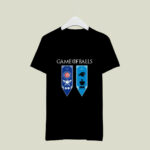 Game of Thrones game of balls Chicago Cubs and Carolina Panthers 2 T Shirt