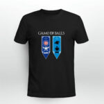 Game of Thrones game of balls Chicago Cubs and Carolina Panthers 3 T Shirt