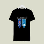 Game of Thrones game of balls Chicago Cubs and Detroit Lions 3 T Shirt