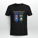 Game of Thrones game of balls Chicago Cubs and Green Bay Packers 2 T Shirt