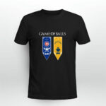Game of Thrones game of balls Chicago Cubs and Los Angeles Chargers 3 T Shirt