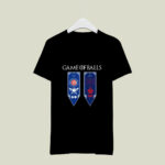 Game of Thrones game of balls Chicago Cubs and New York Giants 4 T Shirt