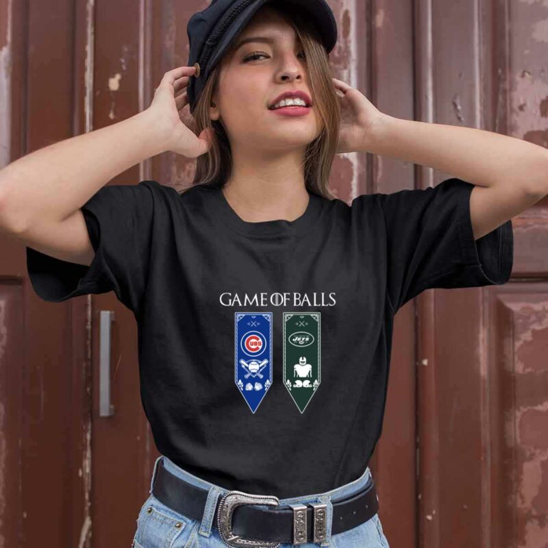 Game Of Thrones Game Of Balls Chicago Cubs And New York Jets 0 T Shirt