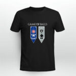 Game of Thrones game of balls Chicago Cubs and Oakland Raiders 3 T Shirt