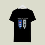 Game of Thrones game of balls Chicago Cubs and Oakland Raiders 4 T Shirt