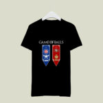 Game of Thrones game of balls Chicago Cubs and San Francisco 49ers 3 T Shirt