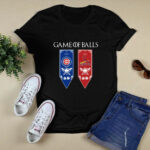 Game of Thrones game of balls Chicago Cubs and St Louis Cardinals 2 T Shirt