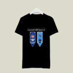 Game of Thrones game of balls Chicago Cubs and Tennessee Titans 4 T Shirt