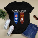 Game of Thrones game of balls Chicago Cubs and Washington Commanders 2 T Shirt