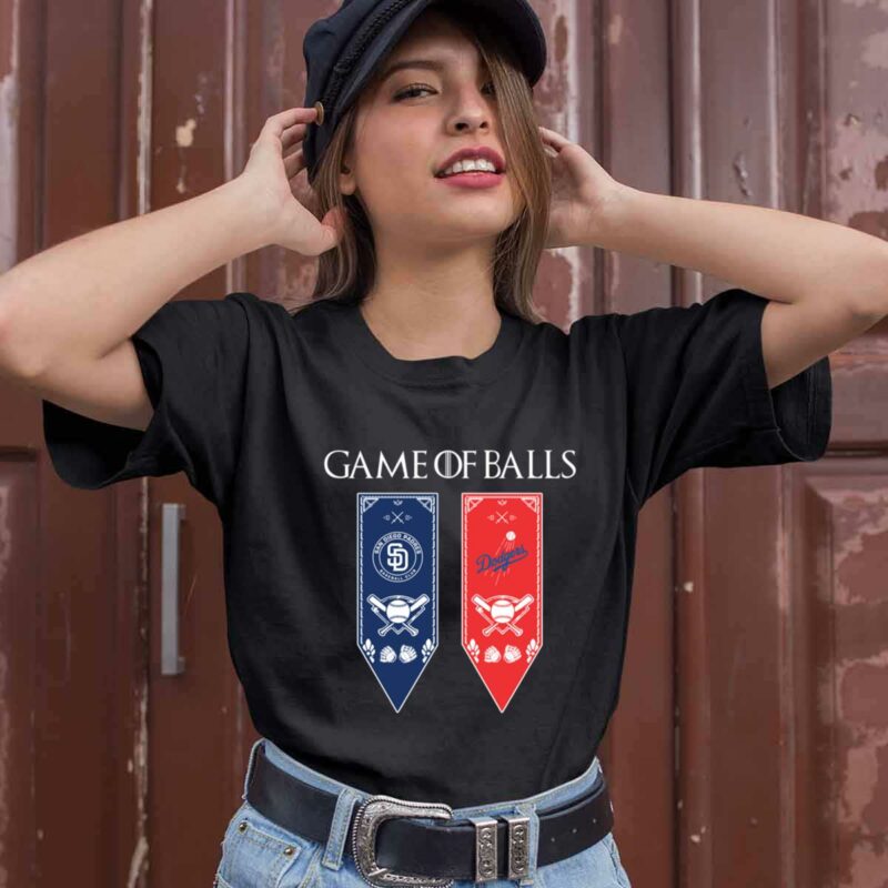 Game Of Thrones Game Of Balls San Diego Padres And Los Angeles Dodgers 0 T Shirt