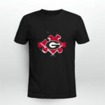 Georgia Bulldogs Autism 0 T Shirt
