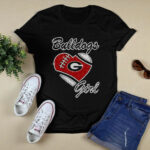 Georgia Bulldogs Diamond Heart Bulldogs Girl 4 T Shirt
