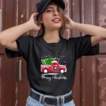 Georgia Bulldogs Merry Christmas Christmas Tree Truck 3 T Shirt