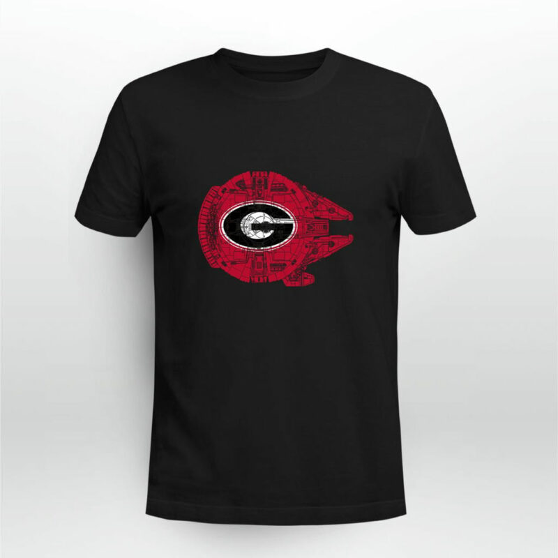 Georgia Bulldogs The Millennium Falcon Star Wars 0 T Shirt