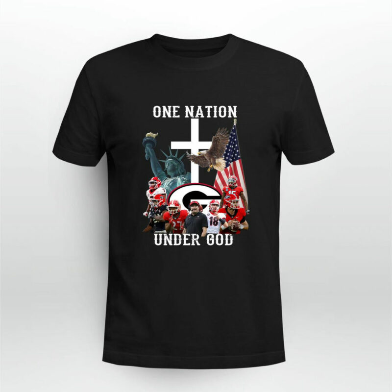 Georgia Bulldogs One Nation Under God 0 T Shirt