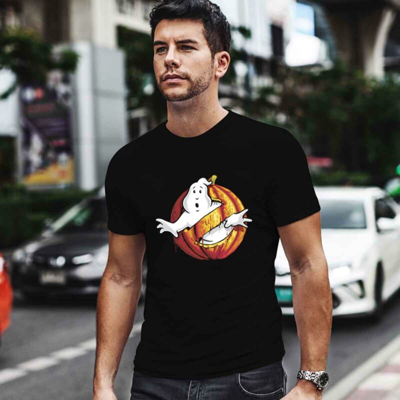 Ghostbusters Classic Logo Halloween Pumpkin 0 T Shirt