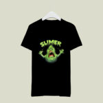 Ghostbusters Slimer Neon Portrait 2 T Shirt