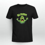 Ghostbusters Slimer Neon Portrait 3 T Shirt