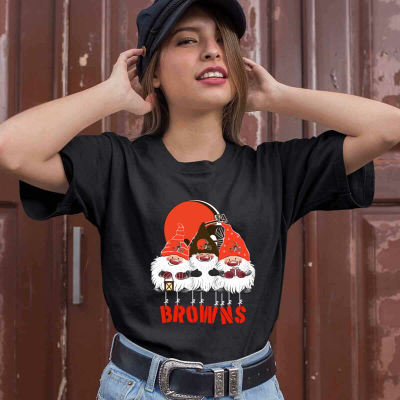 Gnomies Cleveland Browns Christmas 0 T Shirt