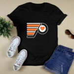 Goal Heart Philadelphia Flyers 4 T Shirt