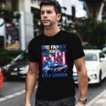 God Family Country 5 Kyle Larson American Flag Racing 4 T Shirt