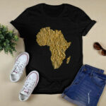 Gold Motherland Africa Bhm Black History Month 4 T Shirt