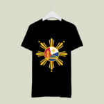 Golden State Warriors Filipino Heritage Night Sun Logo 3 T Shirt