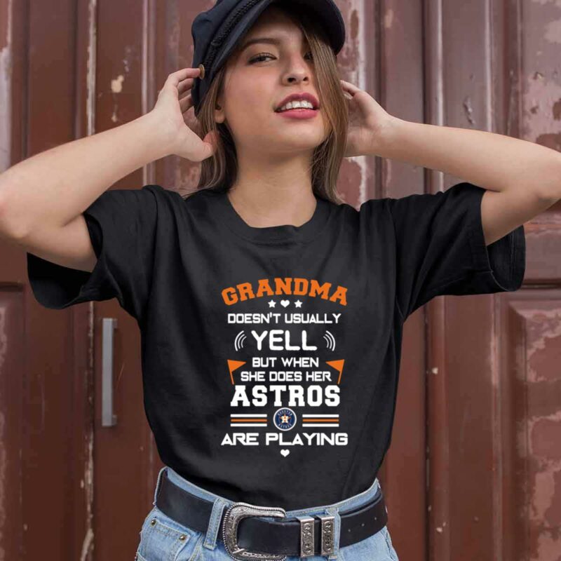 Grandma And Her Houston Astros Are Playing 0 T Shirt