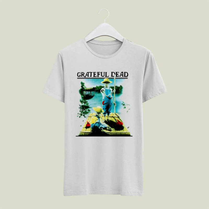 Grateful Dead 1995 Spring Mark Twain Huckleberry Finn Front 5 T Shirt