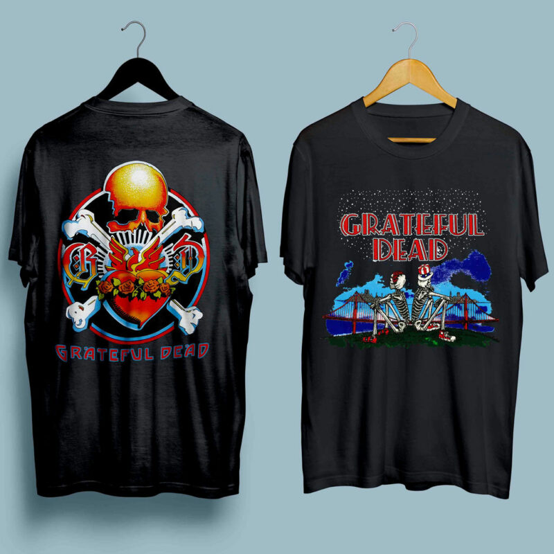 Grateful Dead Reckoning 80S Rock Concert Tour Vintage 1981 Front 4 T Shirt