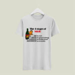 Grateful Dead The 4 Stages Of Soju Im Rich Im Good Looking Im Bullet Proof Im Invisible 4 T Shirt