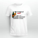 Grateful Dead The 4 Stages Of Soju Im Rich Im Good Looking Im Bullet Proof Im Invisible 5 T Shirt