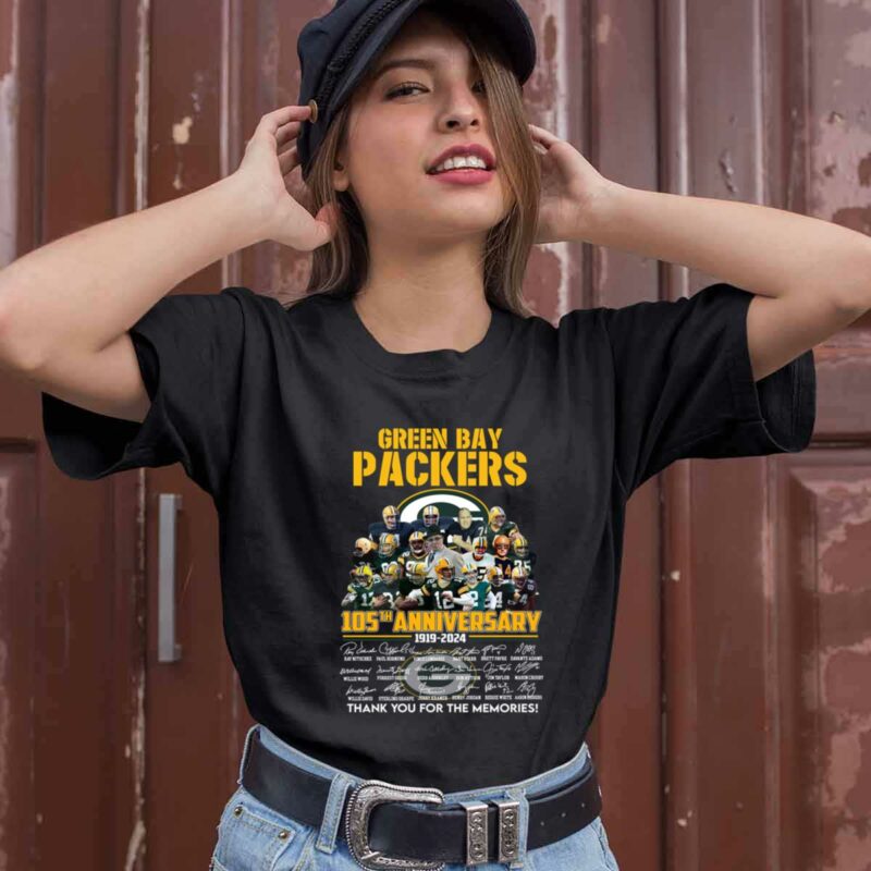 Green Bay 105Th Anniversary 1911 2024 Thank You For The Memories Signatures 0 T Shirt