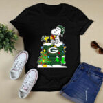 Green Bay Christmas Snoopy For Fans Football 2 T Shirt