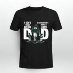 Green Bay Packer Dad a sons first hero a daughters first love 3 T Shirt