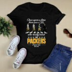 Green Bay Packers Abbey Road Once Upon A Time There Was A Girl 2 T Shirt
