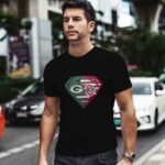 Green Bay Packers And Ohio State Buckeyes Superman 1 T Shirt