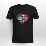 Green Bay Packers And Ohio State Buckeyes Superman 3 T Shirt